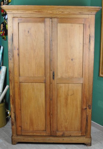 Wardrobe With Yellow Painted Inside 1950s For Sale At Pamono