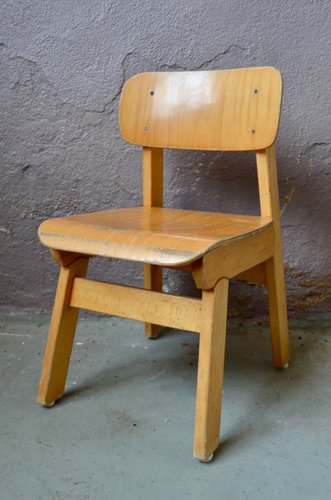 wooden childs chair