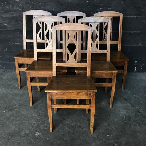 French Country Farmhouse Dining Chairs Set Of 6 For At Pamono