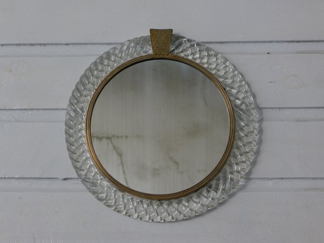 Miroir Mural Mid-Century en Verre Fumé, 1970s en vente sur Miroir Mural Mid-Century en Verre Fumé, 1970s en vente sur