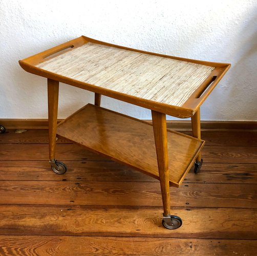 childrens wooden tea trolley