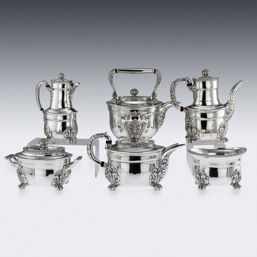 Antique American Solid Silver Acanthus 
