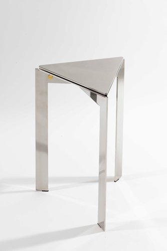 Stainless steel shop accent table