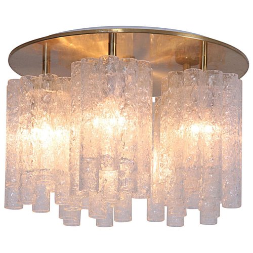 Large Flush Mount Chandelier With Glass S And Brass Plate From Doria Leuchten 1960s For At Pamono - Brass Ceiling Plate For Chandelier Large Flush Mount Chandelier With Glass S And Brass Plate From Doria Leuchten 1960s For At Pamono - Brass Ceiling Plate For Chandelier