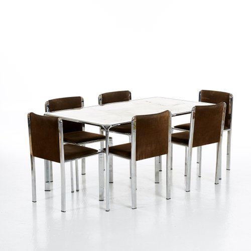 Italian Modern Onyx Inlaid Dining Table Zambia Black Glass Dining Table With 6