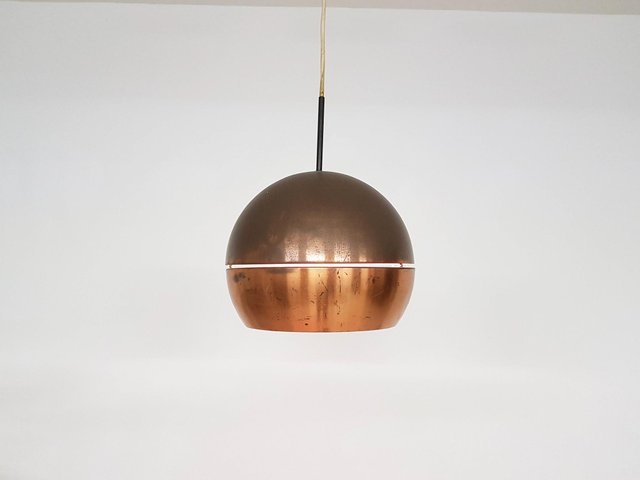 Mid Century Copper Globe Pendant Lamp 1950s - Copper Globe Pendant Light Mid Century Copper Globe Pendant Lamp 1950s - Copper Globe Pendant Light