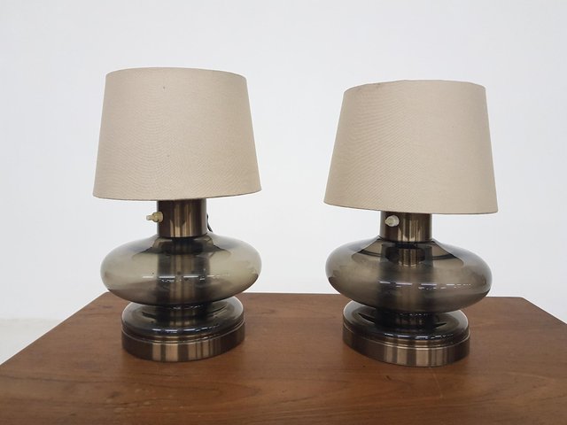Dutch Glass Table Lamp In The Style Of, Marine Style Table Lamps