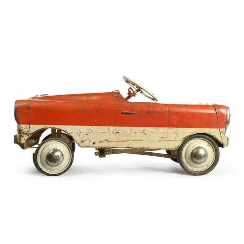 Kinderauto in Rot & Weiß, 1920er bei Pamono kaufen