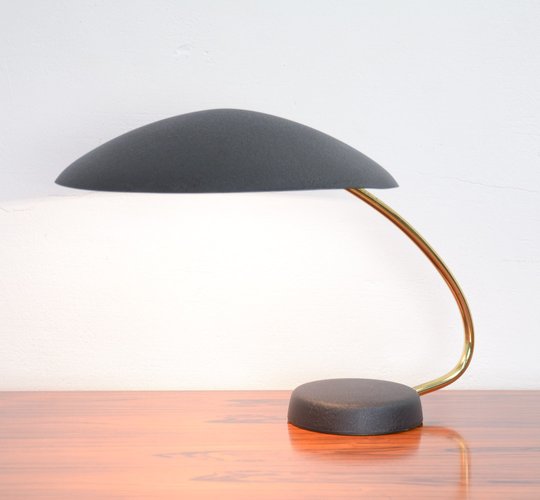 Mid Century Black And Brass Desk Lamp From Cosack 1950s For Sale At Pamono