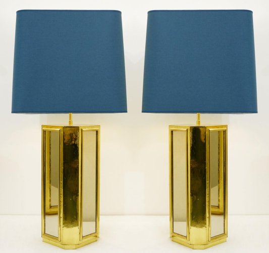 large mirrored table lamps