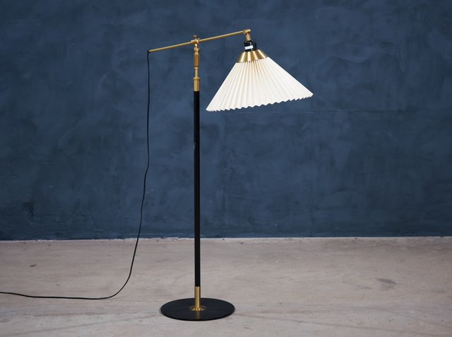 Mid Century Danish Model 349 Floor Lamp By Aage Petersen For Le Klint At Pamono Mid Century Danish Model 349 Floor Lamp, Le Klint Floor Lamp