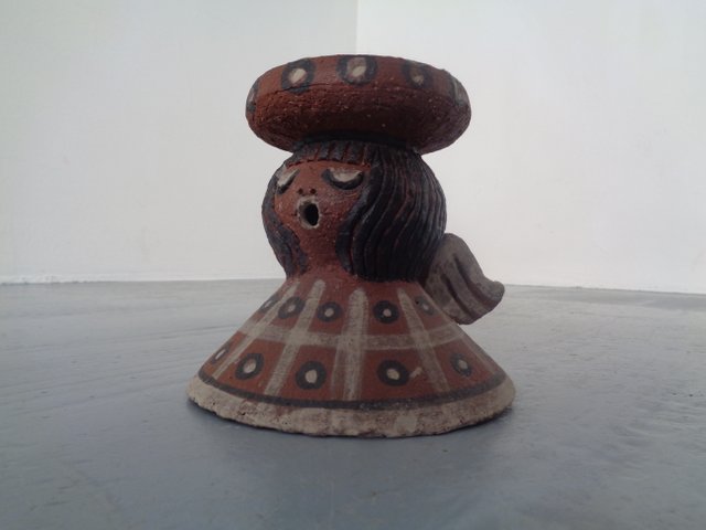 Mid Century Ceramic Angel Candleholder By Gerhard Liebenthron