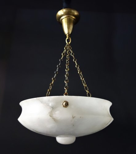 Vintage Alabaster Deckenlampe bei Pamono kaufen