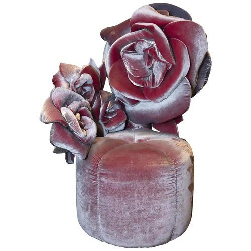 Italian Velvet And Silk Sculpture Armchair By Carla Tolomeo 2017