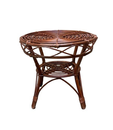 Wicker coffee table and end tables top