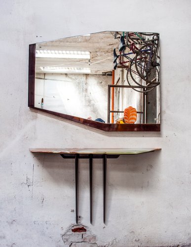 Italian Onyx Wood And Glass Mirror Console Table 1950s For At Pamono Glass Mirror Console Table 1950s, Wood And Mirror Console Table
