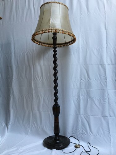 Vintage spiral floor hot sale lamp