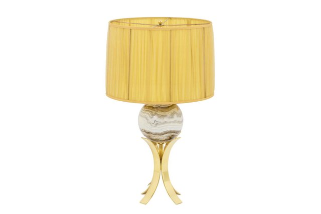 Sphere Table Lamp In Marble And Gilt, Small Sphere Table Lamp