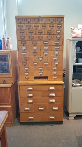 Vintage Alter Ulmia Werkstatt Apotheker Schubladenschrank bei Pamono kaufen