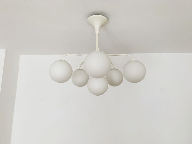 Sputnik Deckenlampe von Max Bill für Temde, 1960er Sputnik Deckenlampe von Max Bill für Temde, 1960er