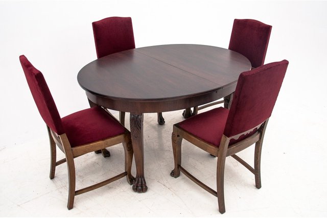Antique Dining Table Chairs Set, Dinette Table And Chairs Set