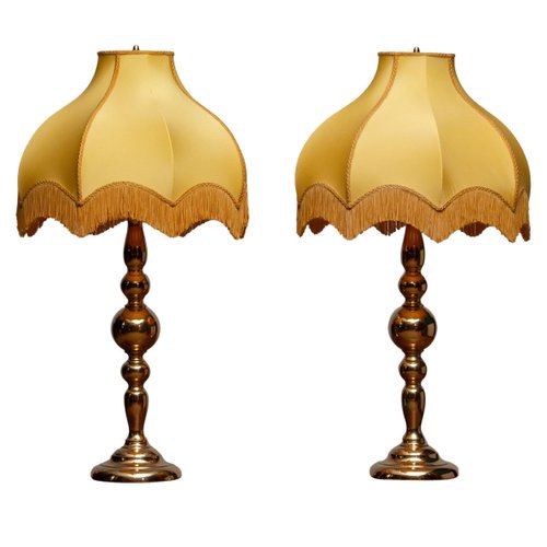 large brass table lamps