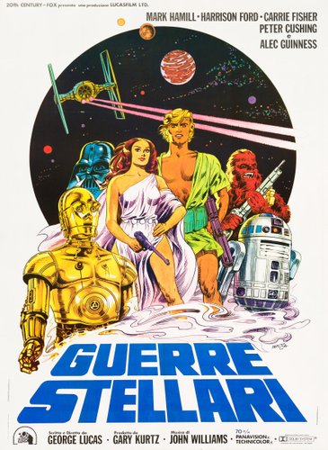 Star Wars Poster by Michelangelo Papuzza, 1977 for sale at Pamono