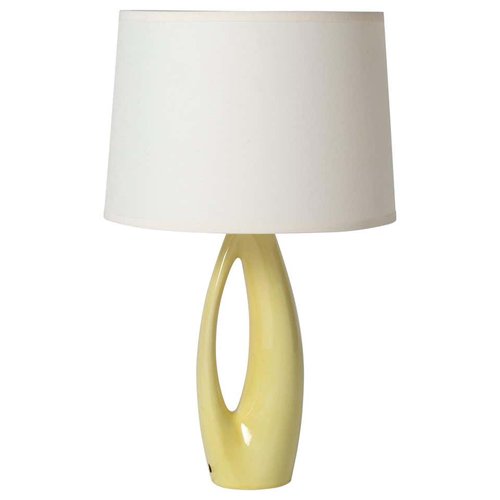 yellow ceramic table lamp