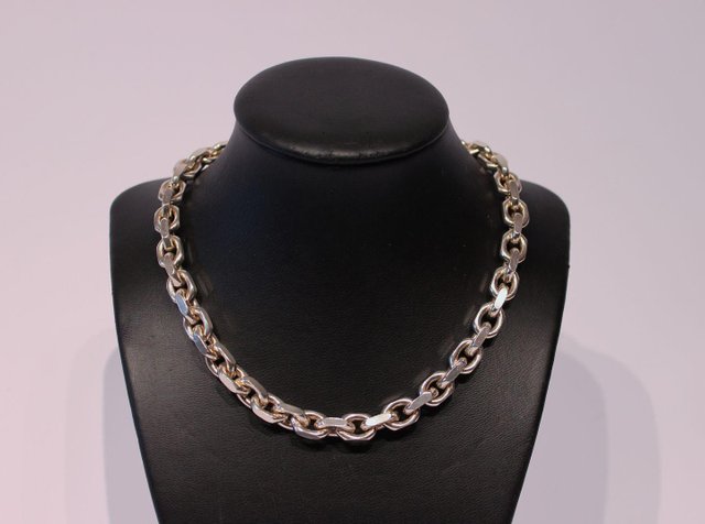 Anchor Chain Necklace in 925 Sterling Silver for sale at Pamono