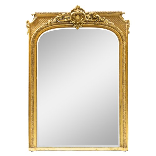 Large 19th Century Baroque Style Wall Mirror For At Pamono Large 19th Century Baroque Style Wall, Baroque Style Gold Mirror
