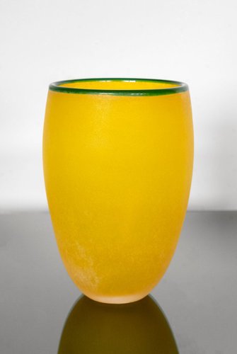 Vintage Italian Murano Glass Scavo Vase MURANO, FRANCO MORETTI Vintage Scavo