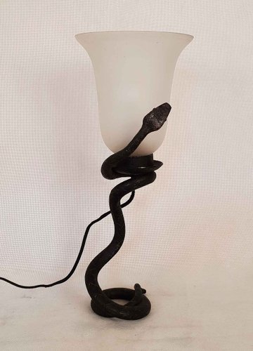 snake table lamp