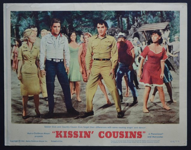Kissin　Presley　for　1964　at　Elvis　Lobby　American　sale　Pamono　Cousins　Card,