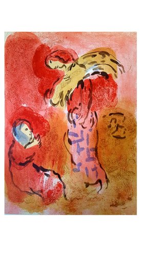 Marc Chagall The Bible Ruth Gleaning Original Lithographie 1960 Bei Pamono Kaufen