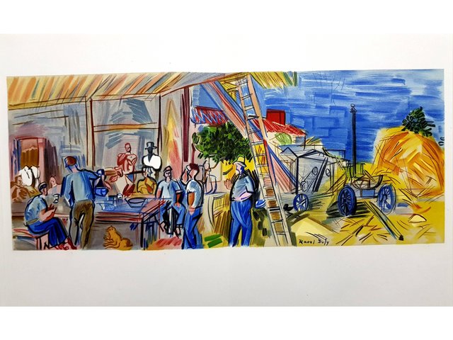 Raoul Dufy (after) - Autoportrait - Litografía 1965 en venta en Pamono