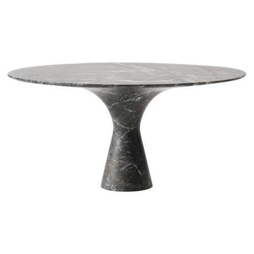 Refined Contemporary Marble Dining, Stone Round Dining Table
