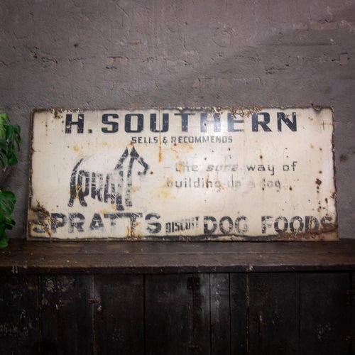 Spratts DOG FOODS VINTAGE REPRODUCTION METAL TIN SIGN POSTER WALL PLAQUE