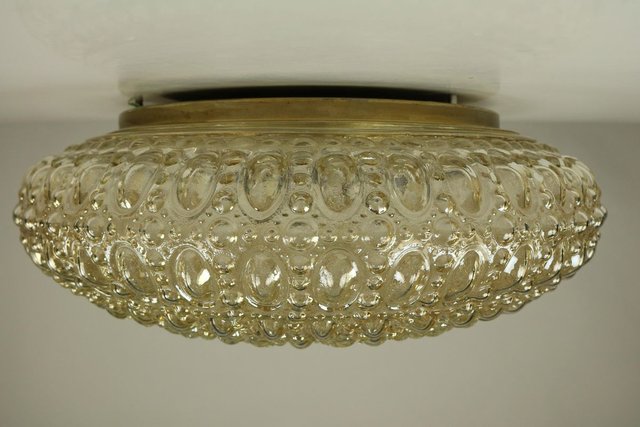 Large Amber Glass Flush Mount Ceiling Lamp By Helena Tynell For Limburg 1960s At Pamono - Green Glass Flush Ceiling Light Large Amber Glass Flush Mount Ceiling Lamp By Helena Tynell For Limburg 1960s At Pamono - Green Glass Flush Ceiling Light