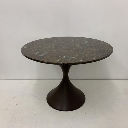 Diabolo Dining Table With Fossils Stone Top 1970s For Sale At Pamono
