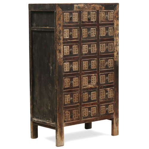 Antique Chinese Shanxi Tall Medicine, Chinese Apothecary Cabinet