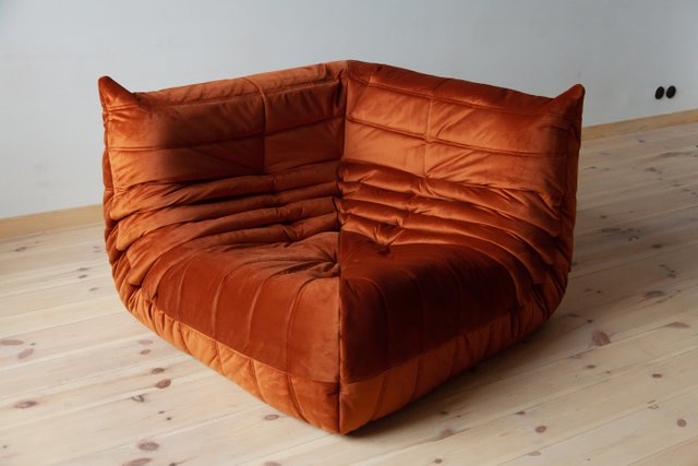 Orange cheap corner chair
