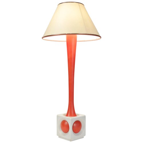 white and wood table lamp