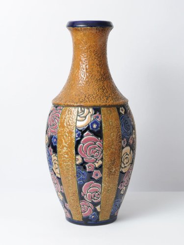 Art Deco Ceramic Vase from Amphora, 1920s
