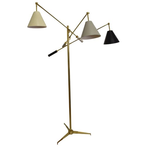 Model 12128 Triennale Floor Lamp By, Double Boom Arm Floor Lamp