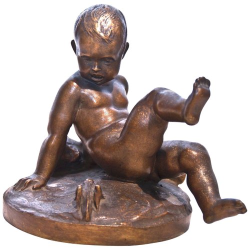 Bronze-Teddy Bronzefigur 