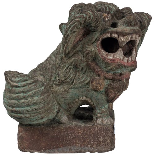 19th Century Chinese Foo Dog Sculpture For Sale At Pamono