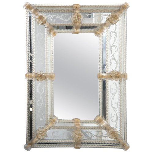 Vintage Murano Glass Mirror For At Pamono Vintage Murano Glass Mirror For At, Small Murano Glass Mirror