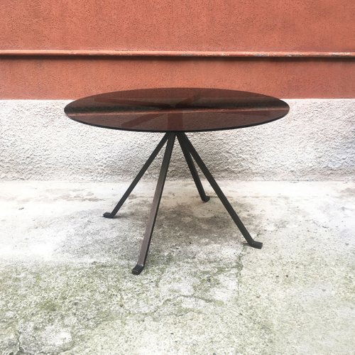 Mid Century Modern Italian Cugino Round Dining Table By Enzo Mari For Driade 1973 For Sale At Pamono