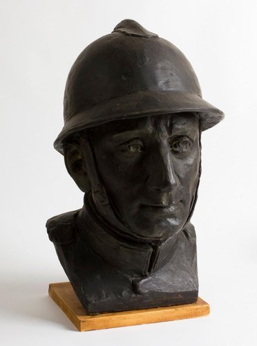 Portrait d'un Soldat de la 1ère Guerre Mondiale - Sculpture en Bronze -  Début 1900 Début 1900 en vente sur Pamono
