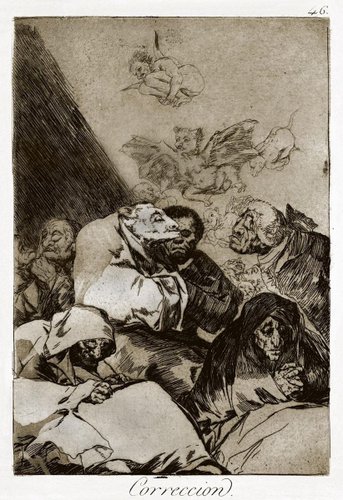 Correccion - Origina Etching and Aquatint by Francisco Goya Correccion - Origina Etching and Aquatint by Francisco Goya